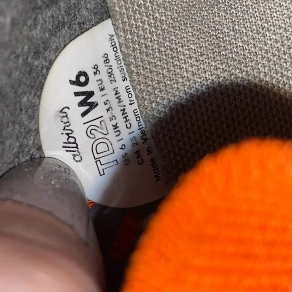 Womens Orange Allbirds Tree Dasher Style Running Lace Up Shoes Sneakers Size 6 - Picture 10 of 13